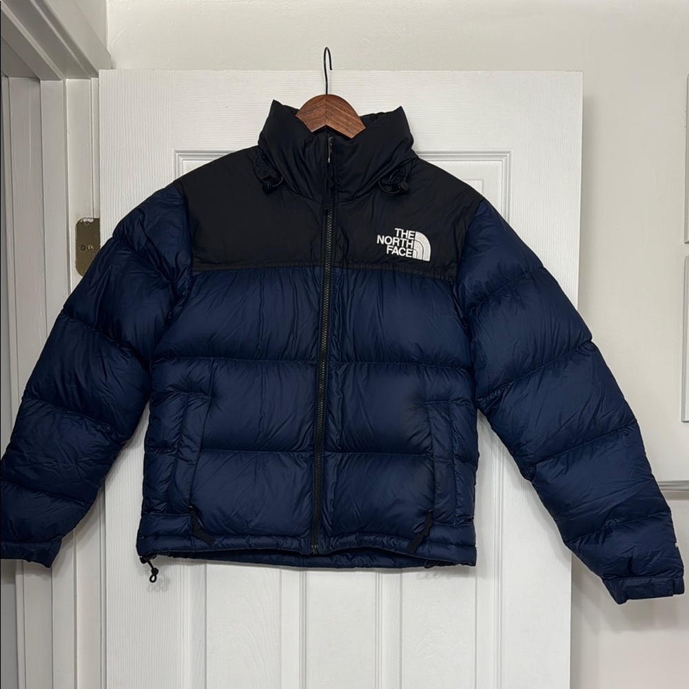 The North Face Black and Navy Puffer Jacket